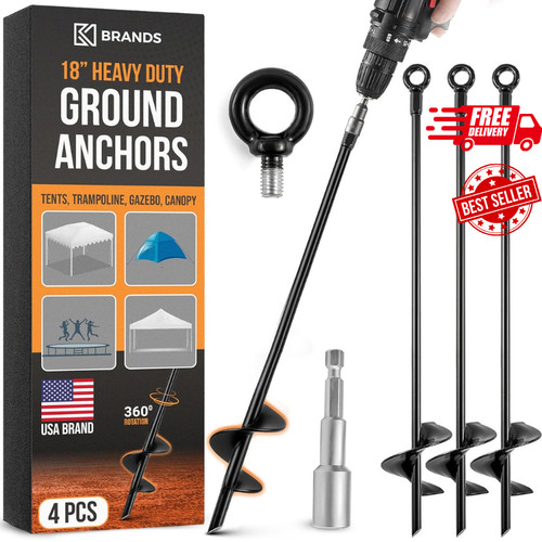 Ground anchors heavy duty - 18'',