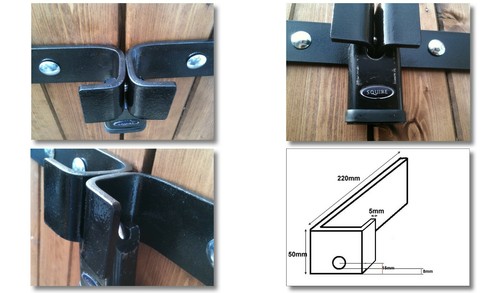 Shed security hasp - lock, 5mm