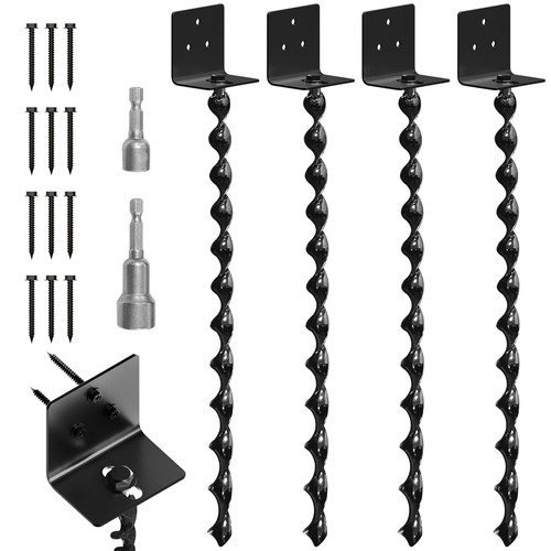25in spiral ground - spiral, anchor