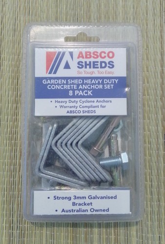 Garden shed concrete anchor - garden,