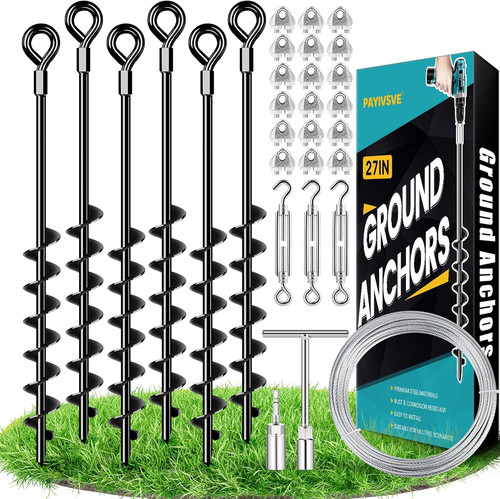 Ground anchors heavy - duty, shed