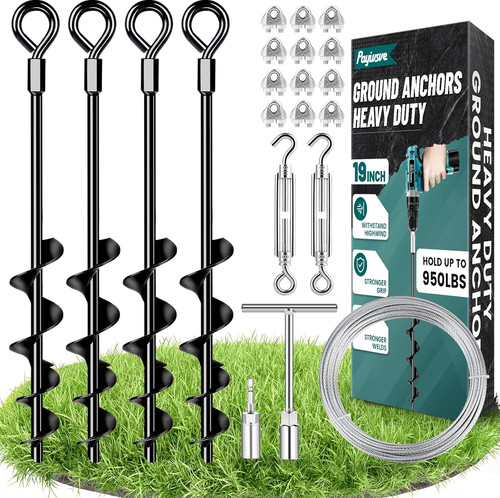 Ground anchors heavy duty - 19",
